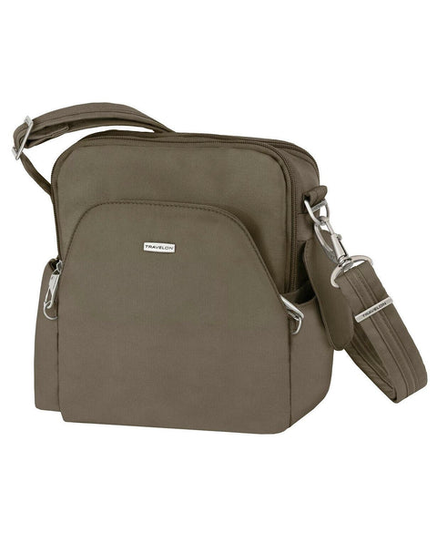 $156 New Travelon Anti-Theft Classic Travel Bag Green Crossbody Shoulder Bag