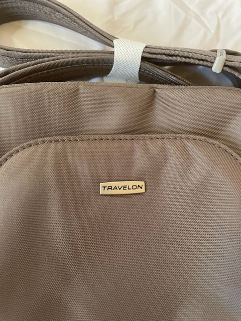 $156 New Travelon Anti-Theft Classic Travel Bag Green Crossbody Shoulder Bag