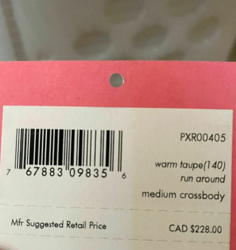 $298 KATE SPADE Women's Medium crossbody Shoulder Bag Brown Quilted