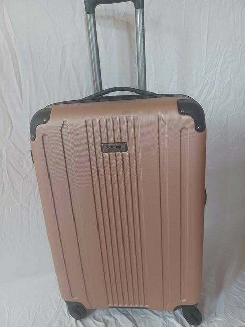Kenneth Cole Reaction South Street Hard Spinner Luggage 24" Suitcase Pink Rose