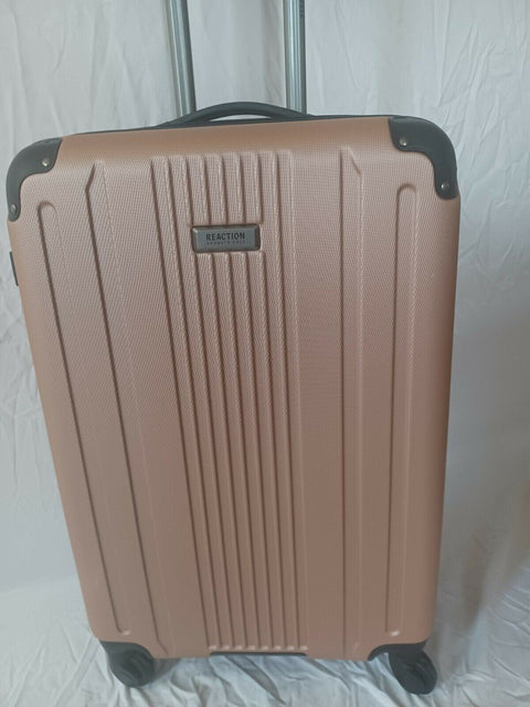 Kenneth Cole Reaction South Street Hard Spinner Luggage 24" Suitcase Pink Rose