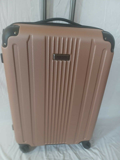 Kenneth Cole Reaction South Street Hard Spinner Luggage 24" Suitcase Pink Rose
