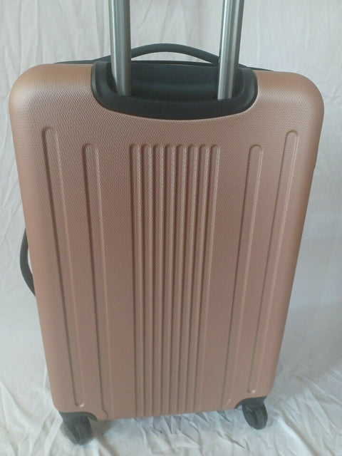 Kenneth Cole Reaction South Street Hard Spinner Luggage 24" Suitcase Pink Rose