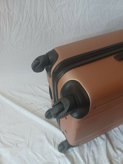 Kenneth Cole Reaction South Street Hard Spinner Luggage 24" Suitcase Pink Rose