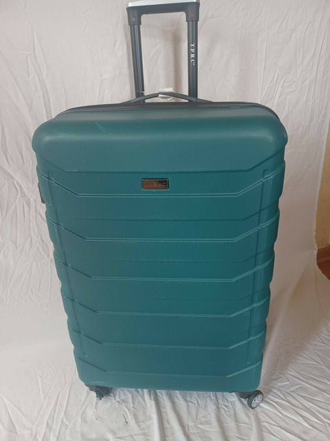 Travelers Club Madison Expandable Spinner Luggage Green 28" Large Suitcase Teal