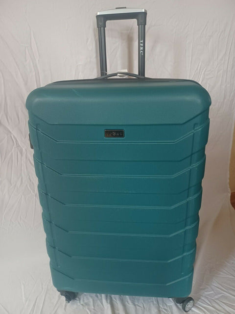Travelers Club Madison Expandable Spinner Luggage Green 28" Large Suitcase Teal