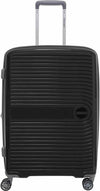 $500 Cavalet Ahus 28"hardside polyproylene large spinner checked luggage Black