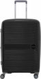 $500 Cavalet Ahus 28"hardside polyproylene large spinner checked luggage Black