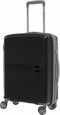 $500 Cavalet Ahus 28"hardside polyproylene large spinner checked luggage Black