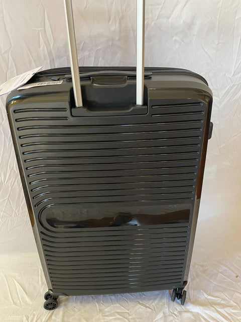 $500 Cavalet Ahus 28"hardside polyproylene large spinner checked luggage Black