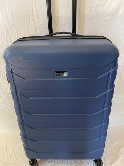 Travelers Club Madison Expandable Spinner Luggage Blue 28" Large Suitcase