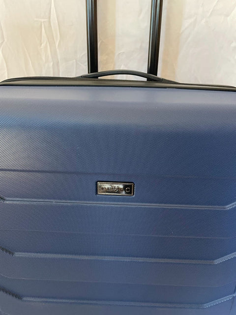 Travelers Club Madison Expandable Spinner Luggage Blue 28" Large Suitcase