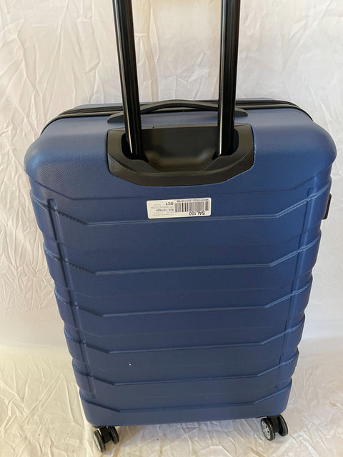Travelers Club Madison Expandable Spinner Luggage Blue 28" Large Suitcase