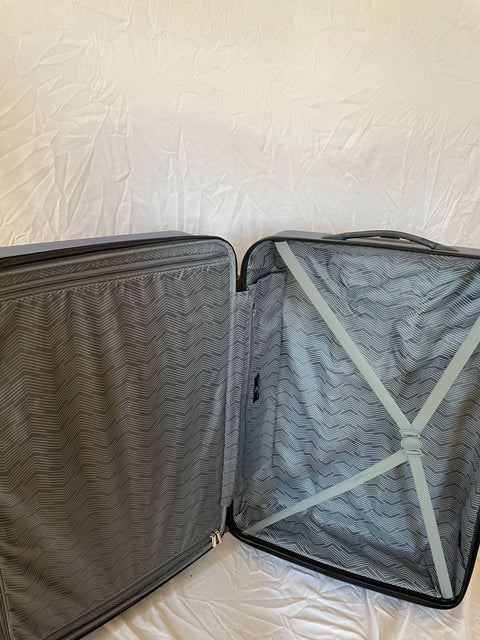 Travelers Club Madison Expandable Spinner Luggage Blue 28" Large Suitcase