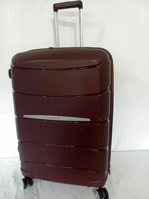 $440  Samsonite Outline Pro 25" Hard Medium Check In Spinner Luggage Red