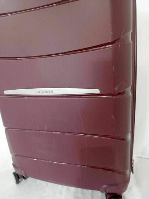 $440  Samsonite Outline Pro 25" Hard Medium Check In Spinner Luggage Red