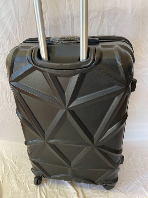 New AMKA Gem Hardside Luggage 28" Large Check IN Spinner Suitcase Black