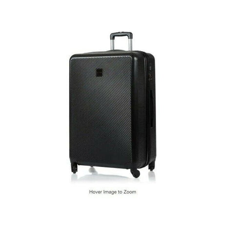 $620 New Champs Iconic 28" Spinner TSA Lock Hardcase Black Luggage Suitcase