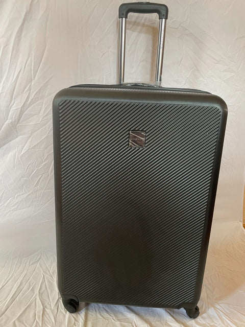 $620 New Champs Iconic 28" Spinner TSA Lock Hardcase Black Luggage Suitcase