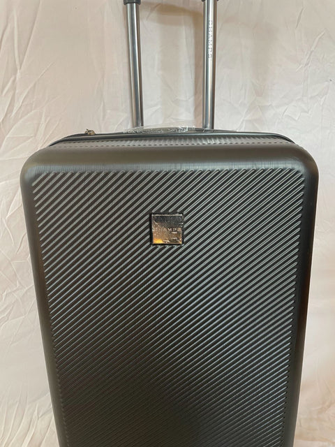 $520 New Champs Iconic 24" Spinner TSA Lock Hardcase Black Luggage Suitcase