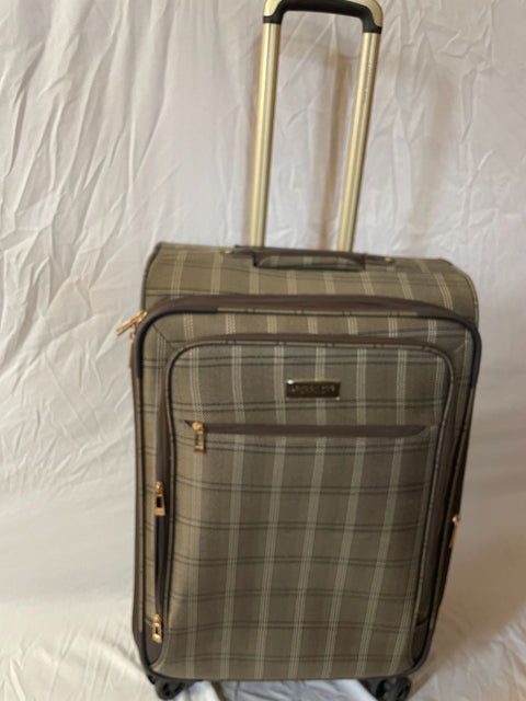 $340 London Fog Brentwood II 25" Expandable Spinner Luggage Suitcase Plaids