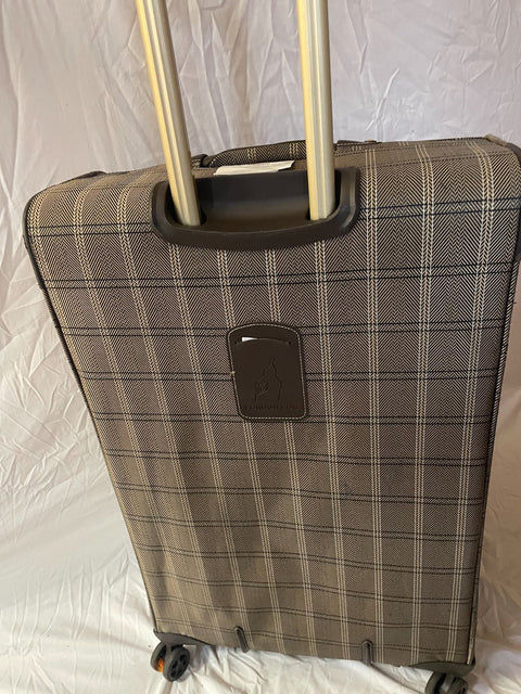 $400 London Fog Brentwood II 29" Expandable Spinner Luggage Suitcase Plaids