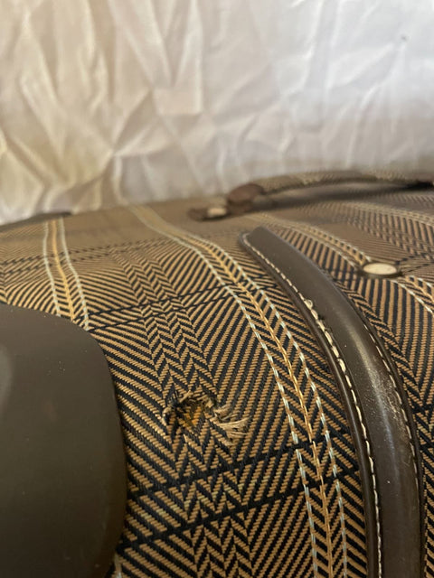 $400 London Fog Brentwood II 29" Expandable Spinner Luggage Suitcase Plaids
