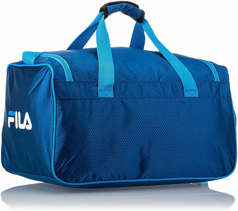 New Fila Drone Duffel Bag Sports Gym Carry On Bag Blue 19"