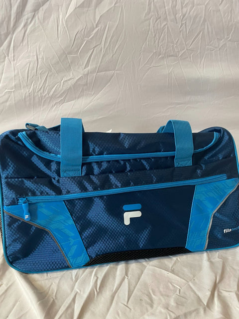 New Fila Drone Duffel Bag Sports Gym Carry On Bag Blue 19"