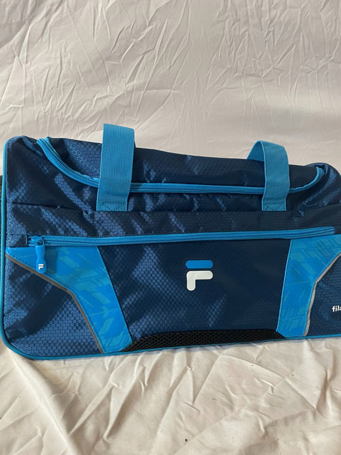 New Fila Drone Duffel Bag Sports Gym Carry On Bag Blue 19"