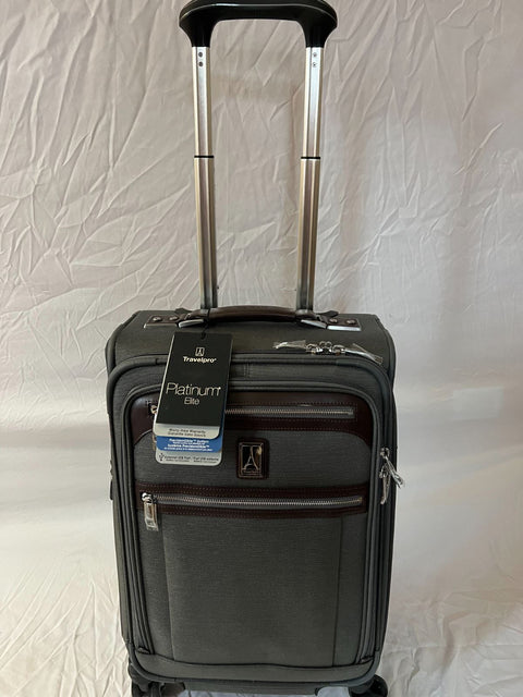 $680 Travelpro Luggage Platinum Elite 21” Expandable Carry-on Spinner Suiter