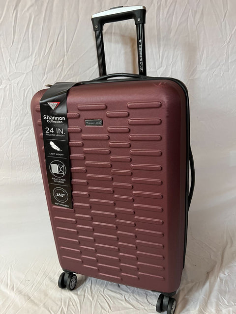 Travelers Club Shannon Spinner Expandable Luggage 24" Medium Check-In Wine