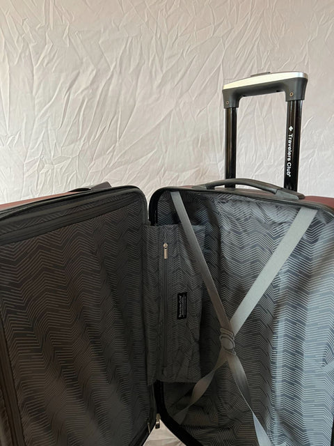 Travelers Club Shannon Spinner Expandable Luggage 24" Medium Check-In Wine
