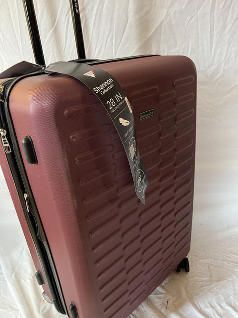 $360 Travelers Club Shannon Spinner Expandable Luggage 28" Large Check-In Wine