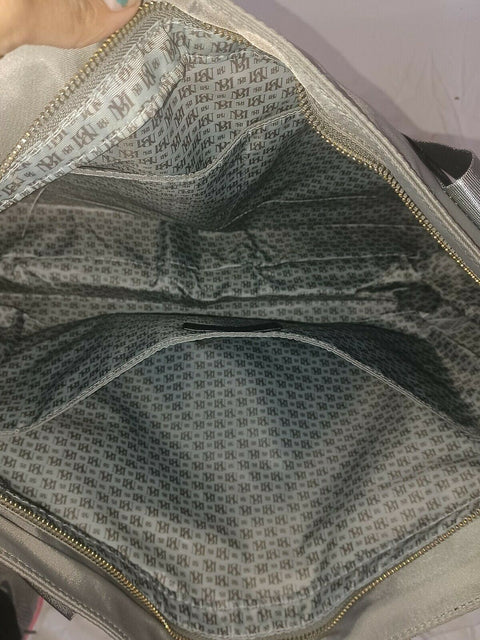 New BADGLEY MISCHKA NYLON TRAVEL TOTE WEEKENDER BAG - LIGHTWEIGHT BAG GRAY