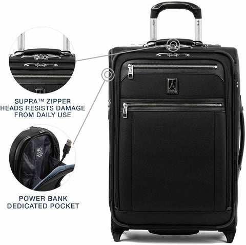 $680 Travelpro Luggage Platinum Elite 22" Expandable Carry-on Two Wheel Suiter