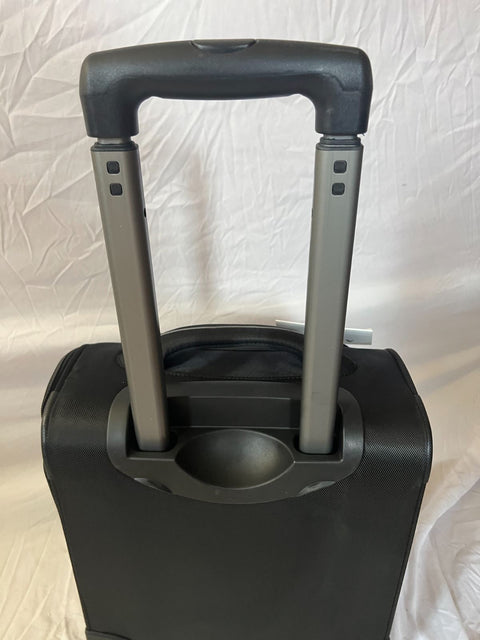 NEW DELSEY OPTIMAX LITE 15" UNDERSEATER ROLLING CARRY ON TOTE BLACK