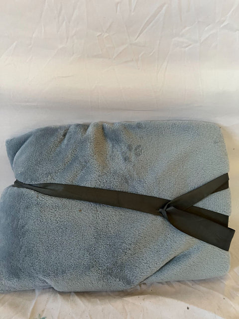 $40 New Bon Voyage Travel Plush Velvet Throw Blanket Blue Sky 50"x60"