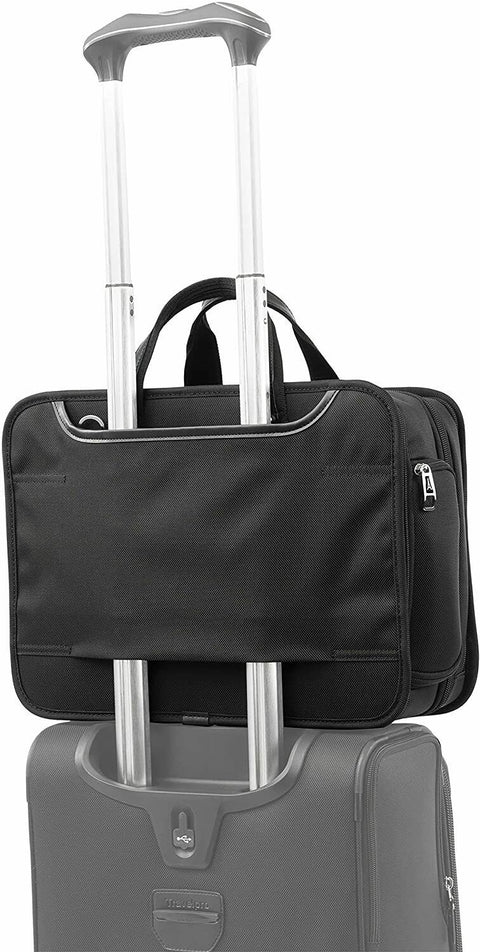 New Travelpro Platinum Elite-16-Inch Expandable Business Briefcase Shadow Black