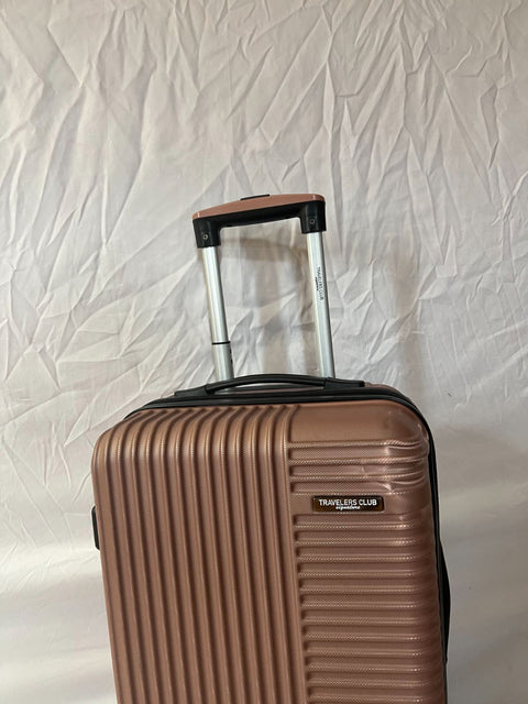 $280 Travelers Club Basette 20" Rose Pink Luggage Spinner Carry On