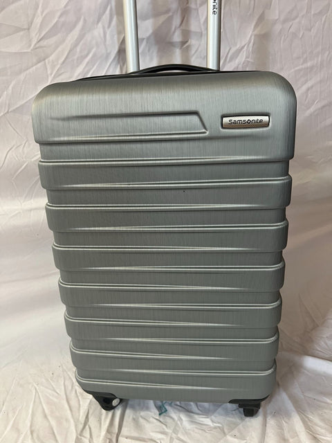 $680 Samsonite Uptempo Carry-On Expandable Spinner Suitcase 21" Luggage Silver