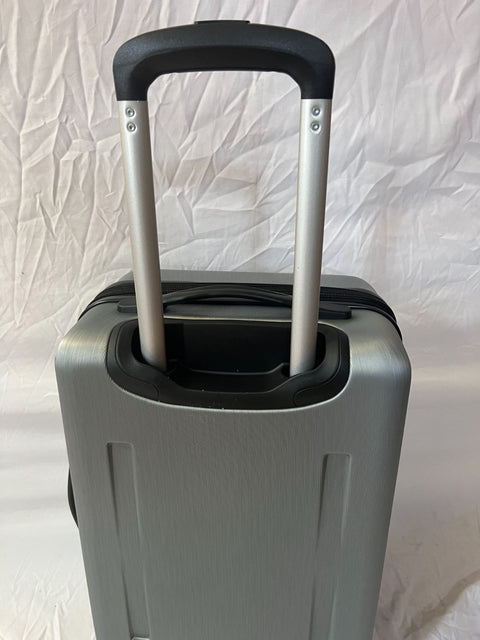 $680 Samsonite Uptempo Carry-On Expandable Spinner Suitcase 21" Luggage Silver