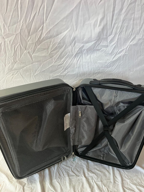 $680 Samsonite Uptempo Carry-On Expandable Spinner Suitcase 21" Luggage Silver
