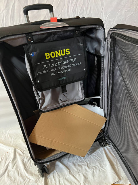 $480 Delsey Paris Hyperglide 29" Expandable Spinner Upright Luggage Suitcase