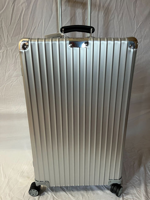 New Rimowa Classic Trunk Check in 30" Luggage Aluminum Silver Suitcase TSA Lock