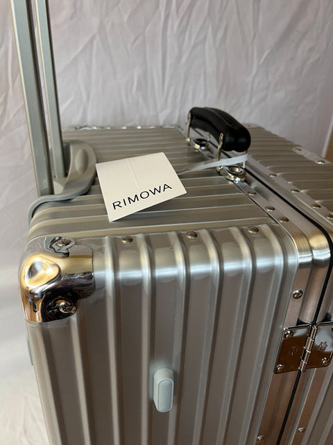 New Rimowa Classic Trunk Check in 30" Luggage Aluminum Silver Suitcase TSA Lock