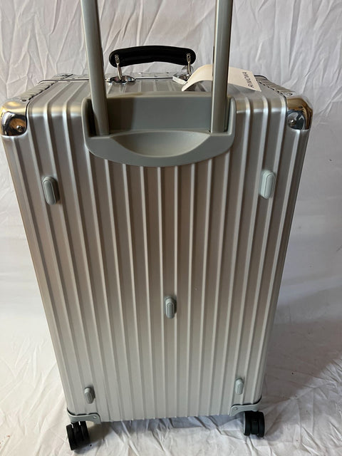 New Rimowa Classic Trunk Check in 30" Luggage Aluminum Silver Suitcase TSA Lock