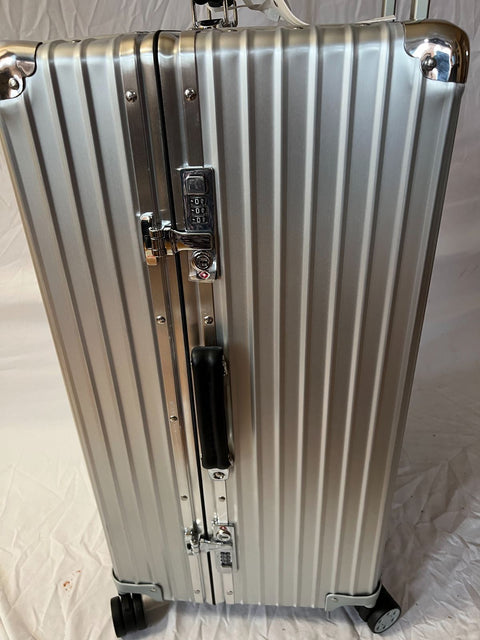 New Rimowa Classic Trunk Check in 30" Luggage Aluminum Silver Suitcase TSA Lock