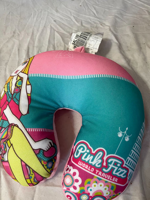 Pink Fizz Girls Extra Soft Stylish Micro Beads Neck Pillow, Micro Beads Support