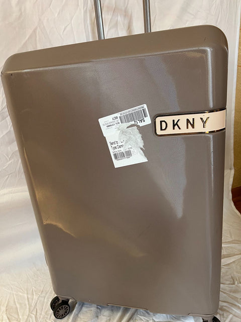 $495 DKNY Rapture 28" HardCase Spinner Suitcase Luggage Large Check In Gray